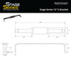 Stage Series 12 Inch U Bracket Single Diode Dynamics