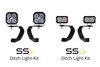 SS3 LED Ditch Light Kit for 2010-2021 Toyota 4Runner Pro White Combo Diode Dynamics