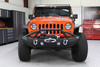 Jeep JK Front Winch Bumper 07-18 Wrangler JK Full Width Black Powdercoat Fishbone Offroad