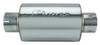 M-80 Series Muffler 3 in Round 6 in Width Hardware Not Incl Polished 304 Stainless Steel Pypes Exhaust