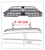 Heavy Duty Roof Mounted Cargo Basket Rack L57.5 Inch x W41.7 Inch x H6.3.0 Inch Roof Top Luggage Carrier With Wind Fairing Tyger Auto