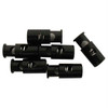 Cord Locks 3/8" Rnd Blk 6Pk