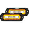 RIGID Industries SR-L Series Flush Mount Spreader Light - Black Housing - Amber Halo