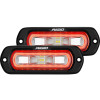 RIGID Industries SR-L Series Flush Mount Spreader Light - Black Housing - Amber Halo