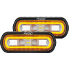 RIGID Industries SR-L Series Surface Mount Spreader Light - Black Housing - Amber Halo