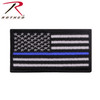 Rothco Thin Blue Line Flag Patch - Iron On