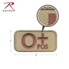 Rothco O Positive Blood Type Morale Patch