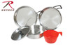 Rothco 5 Piece Stainless Steel Mess Kit