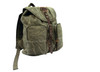 Rothco Stone Washed Canvas Backpack w/ Leather Accents