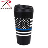 Rothco Thin Blue Line Flag Travel Mug