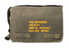 Heavyweight Canvas Classic Messenger Bag With Military Stencil