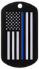 Rothco Thin Blue Line Dog Tag