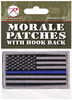 Rothco Thin Blue Line Police U.S. Flag Patch - Hook Back