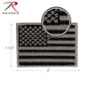 Rothco Mini US Flag Patch With Hook Back
