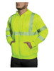 Rothco Hi-Vis Performance Zipper Sweatshirt - Safety Green