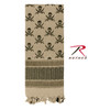 Rothco Skulls Shemagh Tactical Desert Keffiyeh Scarf