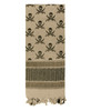 Rothco Skulls Shemagh Tactical Desert Keffiyeh Scarf