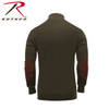 Rothco 3-Button Sweater With Suede Accents