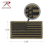 Rothco American Flag Patch - Hook Back