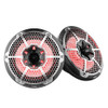 DS18 HYDRO 10" 2-Way Speakers w/Bullet Tweeter & Integrated RGB LED Lights - Carbon Fiber