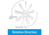 Replacement Vent Fan Blade Clockwise