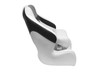 Wise 3338 Baja Xl Bucket Seat W/ Flip Up Bolster   White/marble/black