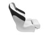 Wise 3338 Baja Xl Bucket Seat W/ Flip Up Bolster   White/marble/black