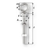 Wichard Eye Bolt - M12 x 175mm - Length 120mm - 06497