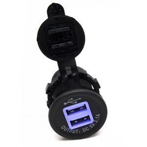 2 Port USB Socket 3.1A Input DC12V/24V Output DC5V 3.1A Totally 4 Led Inside Marine Sport, made by Marine Sport Lighting - 2 Port USB Socket 3.1A Input DC12V/24V Output DC5V 3.1A Totally 4 Led Inside Marine Sport, made by Marine Sport Lighting -