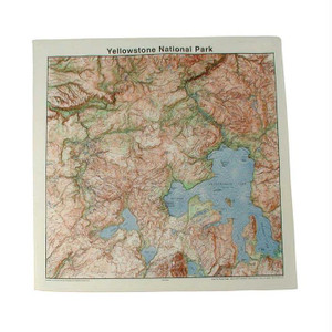 Yellowstone Topo Bandana, made by The Printed Image - Yellowstone Topo Bandana, made by The Printed Image -