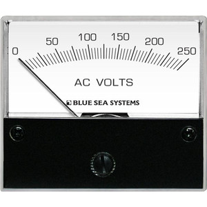 Blue Sea 9354 AC Analog Voltmeter 0-250 Volts AC, made by Blue Sea Systems - 9354 Blue Sea 9354 AC Analog Voltmeter 0-250 Volts AC, made by Blue Sea Systems - 9354