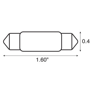 Ancor Bulb, Festoon, 12V - .97A - 15W - 12CP - 2-Pieces, made by Ancor - 522112 Ancor Bulb, Festoon, 12V - .97A - 15W - 12CP - 2-Pieces, made by Ancor - 522112