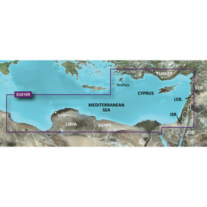 Garmin BlueChart® g3 Vision® HD - VEU016R - Mediterranean Southeast - microSD™/SD™, made by Garmin - 010-C0774-00 Garmin BlueChart® g3 Vision® HD - VEU016R - Mediterranean Southeast - microSD™/SD™, made by Garmin - 010-C0774-00