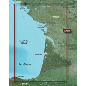 Garmin BlueChart® g3 Vision® HD - VEU465S - La Baule to San Sebastian - microSD™/SD™, made by Garmin - 010-C0809-00 Garmin BlueChart® g3 Vision® HD - VEU465S - La Baule to San Sebastian - microSD™/SD™, made by Garmin - 010-C0809-00
