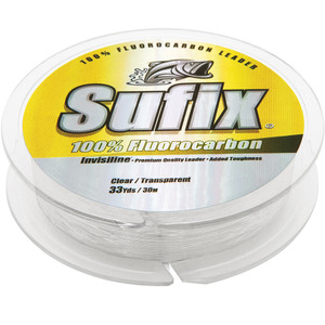 Sufix 100% Fluorocarbon Invisiline™ Leader - 60lb - 33yds, made by Sufix - 683-060 Sufix 100% Fluorocarbon Invisiline™ Leader - 60lb - 33yds, made by Sufix - 683-060