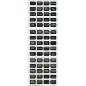 Blue Sea 8214 Black Small Format Label Kit - 60 Labels, made by Blue Sea Systems - 8214 Blue Sea 8214 Black Small Format Label Kit - 60 Labels, made by Blue Sea Systems - 8214