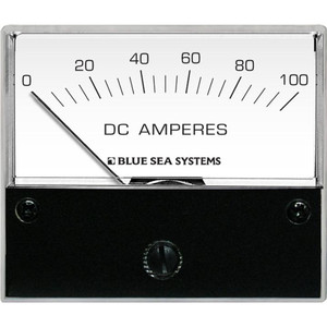 Blue Sea 8017 DC Analog Ammeter - 2-3/4" Face, 0-100 Amperes DC, made by Blue Sea Systems - 8017 Blue Sea 8017 DC Analog Ammeter - 2-3/4" Face, 0-100 Amperes DC, made by Blue Sea Systems - 8017