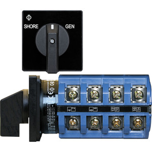 Blue Sea 6337 Switch, AC 120V AC 30A OFF+2 Position, made by Blue Sea Systems - 6337 Blue Sea 6337 Switch, AC 120V AC 30A OFF+2 Position, made by Blue Sea Systems - 6337