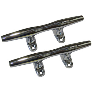 Perko 4" Open Base Cleat - Chrome Plated Zinc - Pair, made by Perko - 1188DP4CHR Perko 4" Open Base Cleat - Chrome Plated Zinc - Pair, made by Perko - 1188DP4CHR