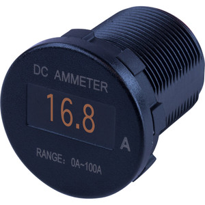 Sea-Dog Round OLED DC Amp Meter - 0 Amp-100 Amp, made by Sea-Dog - 421620-1 Sea-Dog Round OLED DC Amp Meter - 0 Amp-100 Amp, made by Sea-Dog - 421620-1