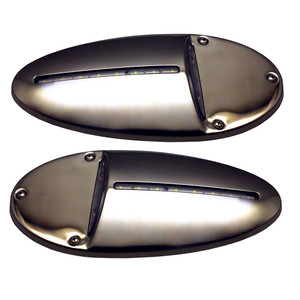 Innovative Lighting LED Docking Light- Mirrored Stainless Steel - Pair, made by Innovative Lighting - 585-0220-7 Innovative Lighting LED Docking Light- Mirrored Stainless Steel - Pair, made by Innovative Lighting - 585-0220-7