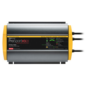 ProMariner ProSportHD 20 Global Gen 4 - 20 Amp - 2 Bank Battery Charger, made by ProMariner - 44028 ProMariner ProSportHD 20 Global Gen 4 - 20 Amp - 2 Bank Battery Charger, made by ProMariner - 44028