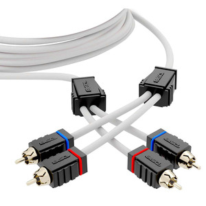 DS18 Marine Tinned OFC RCA Cable - 3', made by DS18 - MOFCR-3FT DS18 Marine Tinned OFC RCA Cable - 3', made by DS18 - MOFCR-3FT