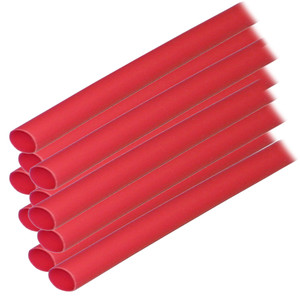 Ancor Adhesive Lined Heat Shrink Tubing (ALT) - 1/4" x 12" - 10-Pack - Red, made by Ancor - 303624 Ancor Adhesive Lined Heat Shrink Tubing (ALT) - 1/4" x 12" - 10-Pack - Red, made by Ancor - 303624