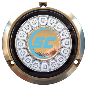 Shadow-Caster Bimini Blue Single Color Underwater Light - 16 LEDs - Bronze, made by Shadow-Caster LED Lighting - SCR-16-BB-BZ-10 Shadow-Caster Bimini Blue Single Color Underwater Light - 16 LEDs - Bronze, made by Shadow-Caster LED Lighting - SCR-16-BB-BZ-10