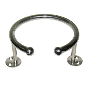 Whitecap Top Mount Ring SS Cup Holder - 1-Drink - Base Mount, made by Whitecap - S-3516 Whitecap Top Mount Ring SS Cup Holder - 1-Drink - Base Mount, made by Whitecap - S-3516