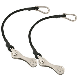 Taco Shock Cord w/Double Roller (Pair), made by TACO Marine - COK-0022-2 Taco Shock Cord w/Double Roller (Pair), made by TACO Marine - COK-0022-2