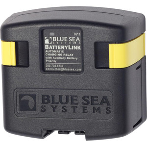 Blue Sea 7611 DC BatteryLink™ Automatic Charging Relay - 120 Amp w/Auxiliary Battery Charging, made by Blue Sea Systems - 7611 Blue Sea 7611 DC BatteryLink™ Automatic Charging Relay - 120 Amp w/Auxiliary Battery Charging, made by Blue Sea Systems - 7611