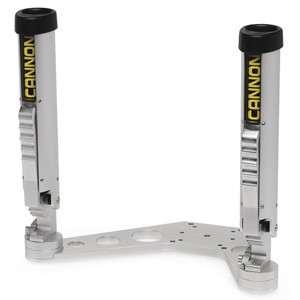 Cannon Downrigger Mount Rod Holder - Silver, made by Cannon - 1907024 Cannon Downrigger Mount Rod Holder - Silver, made by Cannon - 1907024