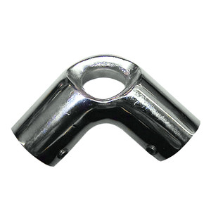Whitecap 1" O.D. 90° SS Elbow & Eye Anchor, made by Whitecap - 6192 Whitecap 1" O.D. 90° SS Elbow & Eye Anchor, made by Whitecap - 6192